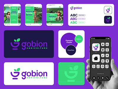 Gobion Logo Concept agriculture brand branding design gobion graphic design illustration logo motion graphics ui ux vector