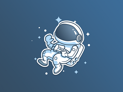 Astronaut (No content) - FREE freedownload illustration ui vectorsvg