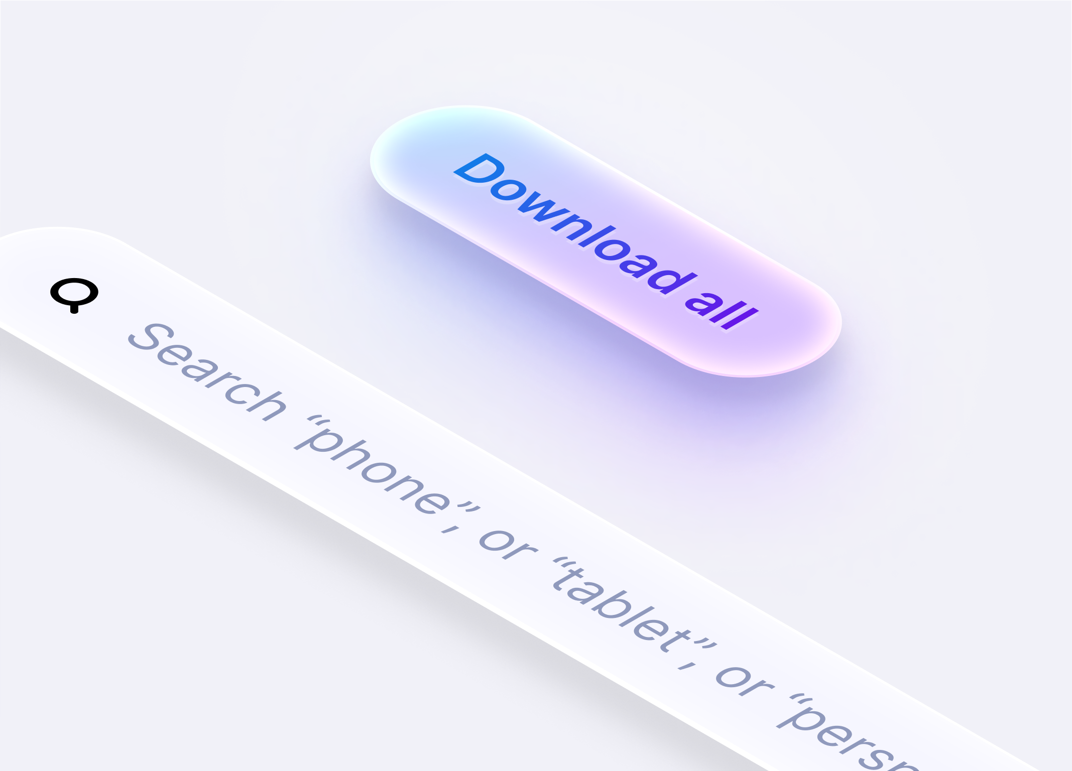 Sketchsheets UI button glassmorphism gradient pastel search ui web