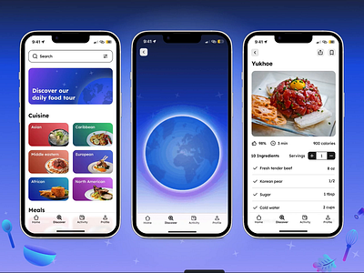 Magical mobile cooking app cooking cooking app design challenge mobile mobile app recipe ui user interface