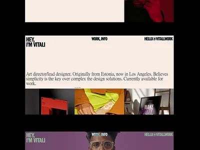 Personal Website branding cargo design interface minimal personal portfolio simple ui ux web web design website