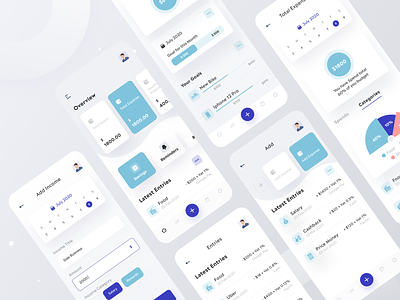 Flux - Expense Management UI Ki accounting app banking banking app bill consultant design finance finance app financial fintech income invoice ios app minimal mobile ofspace savings ui ux