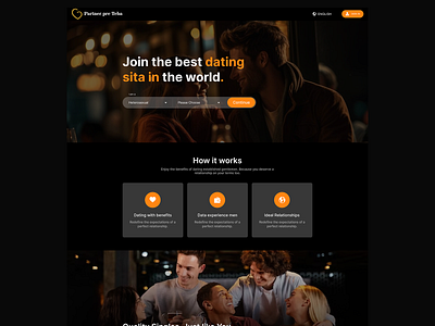 Dating website UI/UX branding graphic design logo motion graphics ui