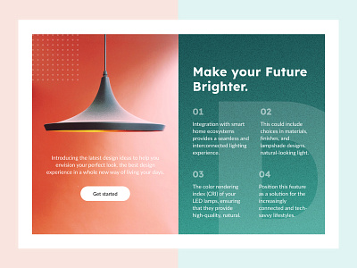 Home interior design hero section branding button clean design design inspiration concepts features section hero section keyword section lampshade lampshade example section ui inspiration ui uiux user experience user interface ux vector website