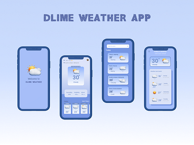 Dlime Wheater App ui