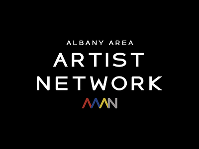 Albany Area Artist Network aaan artist bold brand branding design icon logo logo design