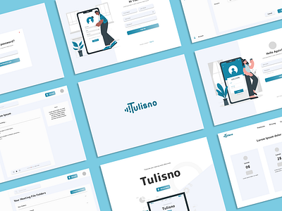 TULISNO app branding ui uiux uiux design web