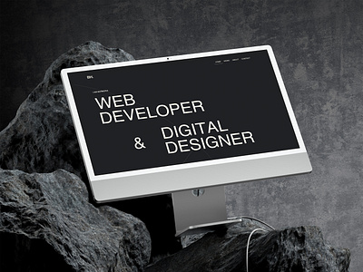 Personal Portfolio dark theme dark website digital design helvetica minimalistic design personal portfolio portfolio typography web design