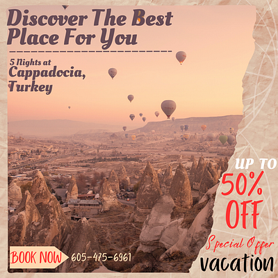 Vacation offer animation branding canva graphic design