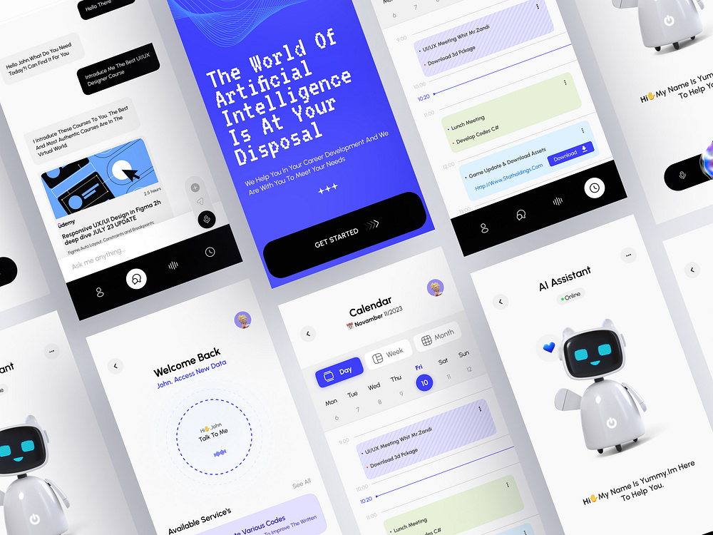 Chatbot UI designs, themes, templates and downloadable graphic elements ...