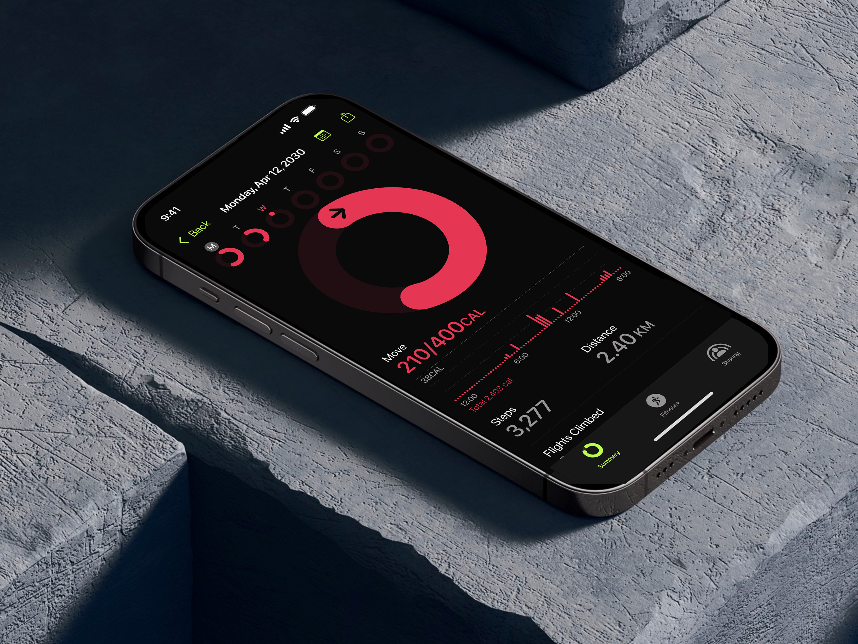 Daily UI - Progress app apple chart daily ui design health ios minimal progress daily ui ui ux website