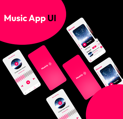 Music app UI design ui ux