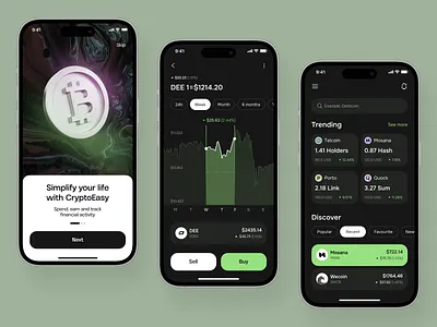 Crypto Exchange App app crypto crypto exchange cryptocurrency cryptocurrency app design finance financial fintech mobile ui ux