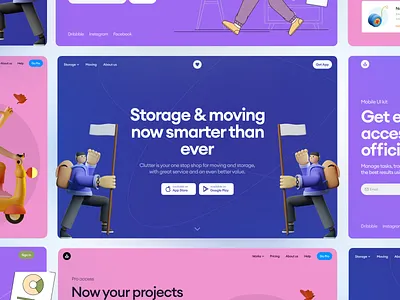 Landing Page Design Ideas 3d app best design best shot clean colourful design dribbble best shot illustration landing page landing page design minimal new product design technext ui design ux design web webdesign website website design