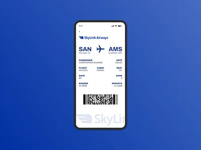 Airline Boarding Pass