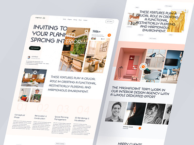 Interior Web Design furniture website home page interior interior web design interior website landing landing page modern design rakib ui uidesign ux web design website design