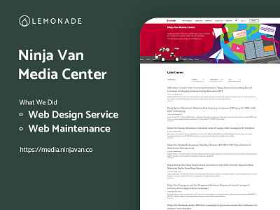 Ninja Van (Media Centre) corporatewebsite wordpress