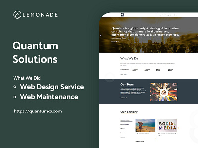 Quantum Solutions corporatewebsite wordpress