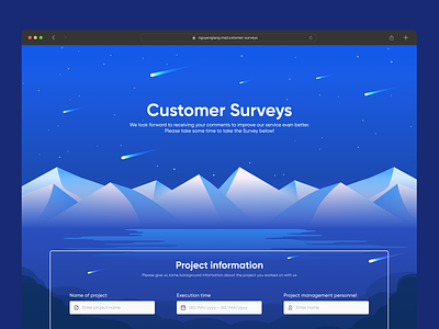 Customer Surveys Landingpage surveys ui design website