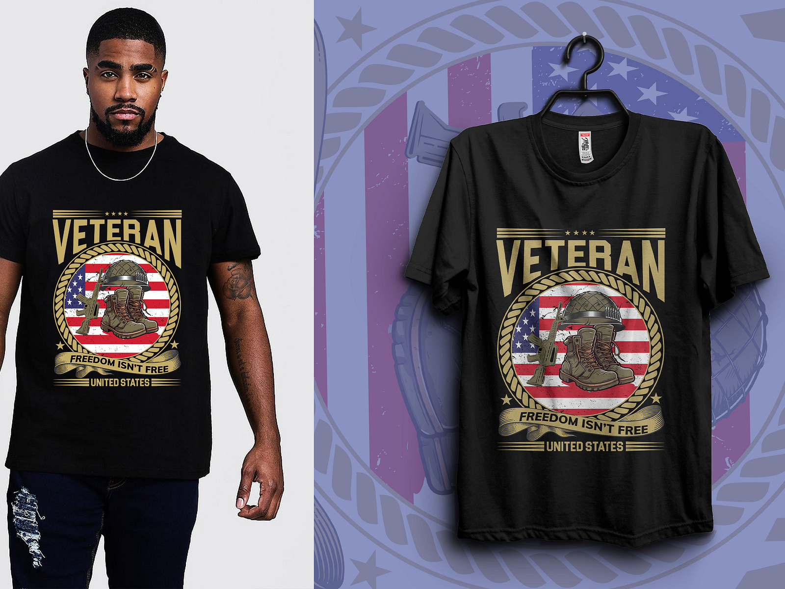 Veteran T-Shirt design by Rakib Hasan on Dribbble