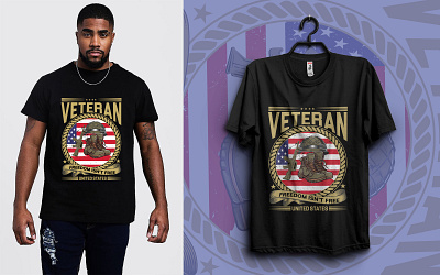 Veteran T-Shirt design animal typography animation branding custom t shirt design graphic design illustration t shirt t shirt design typography