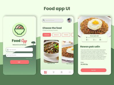 Food app UI