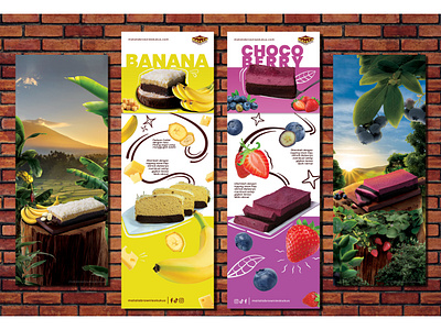 Wall Poster of Matata Brownies Kukus store's 3d adverstisement animation branding brownies cake graphic design phothoshop photo manipulation poster product ui wall art