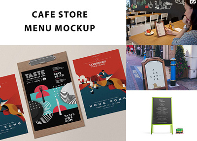 Cafe Store Menu Mockup download mock up download mockup menu mockup mockup mockups psd psd mockup