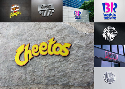 Famous Logos Mockup (PSD) download mock up download mockup logos mockup mockup mockups psd psd mockup