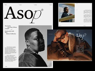 TypoMonday Week N° 47 design editorial fashion interaction interface layout minimalistic typo typography ui webdesign