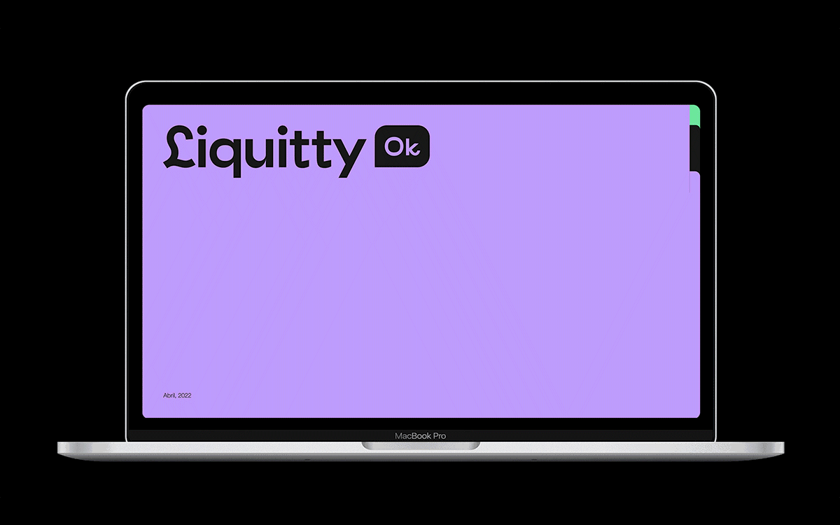 LiquittyOk branding graphic design liquittyok logo look feel palante estudio presentation ppt ux visual identity