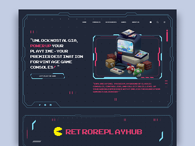The Retro Gaming Store art console design desktop game lifestyle marketplace page pickman retro shop shopping store ui uiux ux website