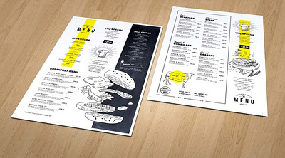 Strater Menu Design graphic folks graphic folks design logo menu