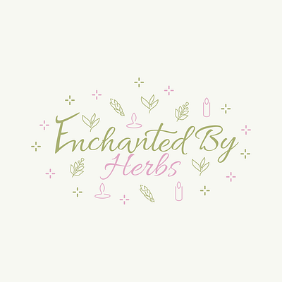 Logo Design for Enchanted By Herbs branding commission design freelance work graphic design logo logo design logo design branding logo designer small business vector