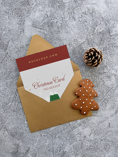 Free Christmas Card Mockup card design card mockup christmas christmas card free download free mockup freebie mockup mockup design