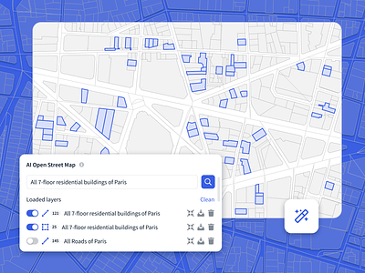 AI Open Street Map 2d app branding data design design trands digital figma gis logo minimalism motion graphics product design ui uiux ux ux ui design 2023 uxui vector web design