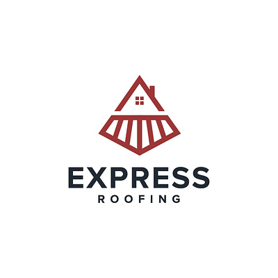 Express Roofing - Logo Design branding design graphic design illustration logo logo design motion graphics vector