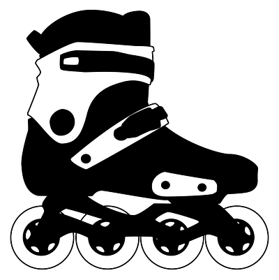 States sticker minimalistic seba skates sticker vector