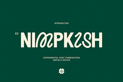 ED Nimpkish - Combination Typeface decorative font display font ed nimpkish font combination font duo modern font sans social media unique font