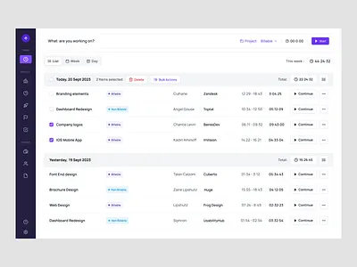 WorkPulse : Time Tracker activity design system product design productivity productivity dashboard productivity tool project management saas dashboard schedule task management task tracker task tracking team management team work time management time sheet time tracker time tracking to do todo list