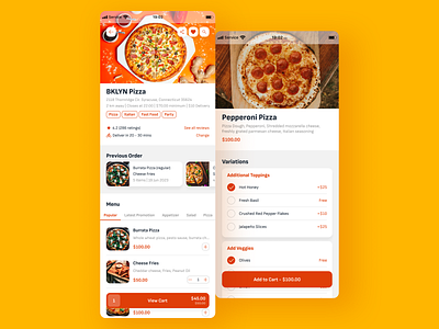 Daily UI #043 - Food / Drink Menu app dailyui design food menu mobile order ui