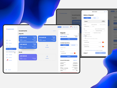 Keystone Bank Deposit Page Interface bank banking bond deposit desktop interface investment online banking settings ui ux