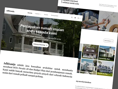 Adhisanja Website design mobiledesign ui uidesign uiux uiuxdesign userinterface web webdesign website