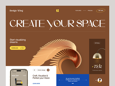 Design Wing Website design interface product service startup ui ux web website