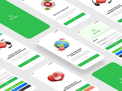 Doctap - Doctor appointment application design appdesign appointment branding design doctor interface logo ui ui design ux
