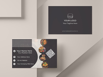 Business Card Design For Food Company branding fast food visiting card design food business card food business card idea graphic design restaurant business card maker visiting card size visiting card size in inches