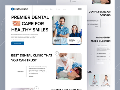 Dental Care - Website Design care dental care dental clinic dental website dentist design doctor health health care hospital landing page medical medical landing page medical website problem solving ui ux design web design website design