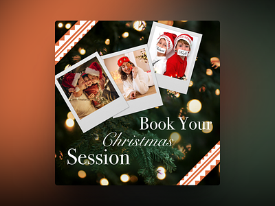 Social Media Post For Booking Holiday Photography Session by AND ad book branding call to action christmas content design ideas graphic design holiday season inspiration for promos instagram photo sessions photography business photoshop procreate social media ui ux ux designer web design
