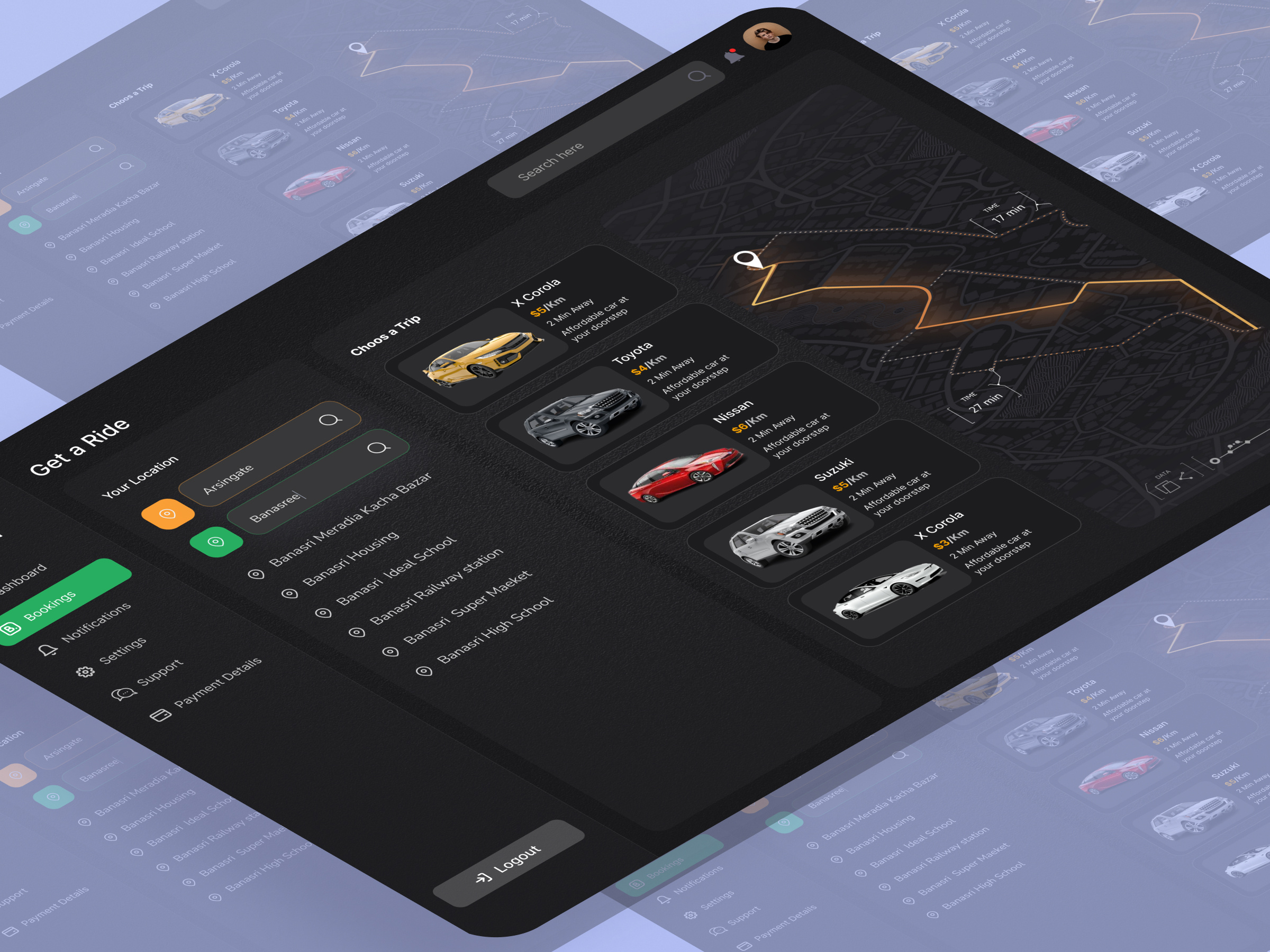 Car Rental Dashboard by Ahsan Technologies Ltd on Dribbble