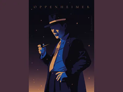 Oppenheimer adobe illustrator alternative film poster alternative movie poster christopher nolan cillianmurphy editorial fan poster flat graphic design illustration movie poster oppenheimer portrait poster poster art poster design vector